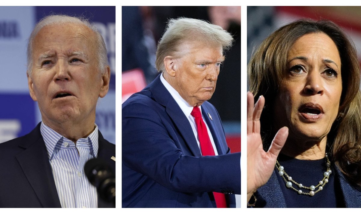 Joe Biden, Donald Trump, Kamala Harris