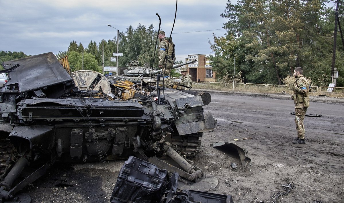 Hävitatud Vene tank Izjumis