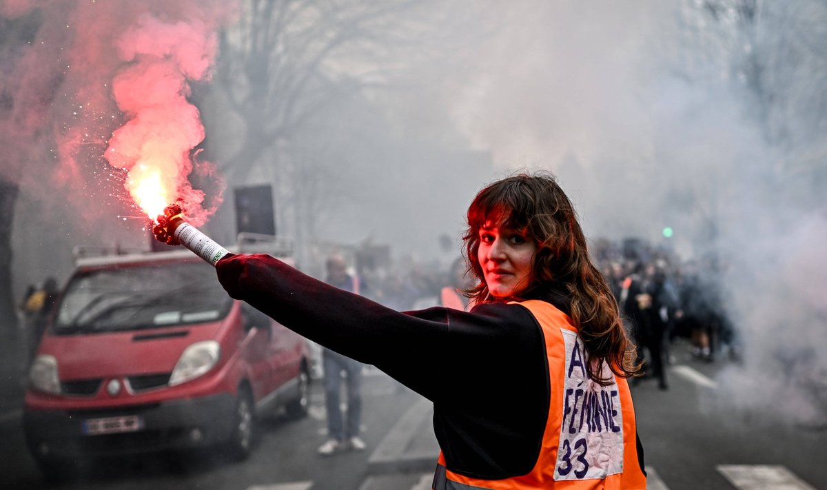 Naistepäeva meeleavaldus Bordeaux’s. Küsitluse järgi on nii Prantsusmaal kui mujal Euroopas kõige lahtisem just see, keda toetavad naisvalijad. 