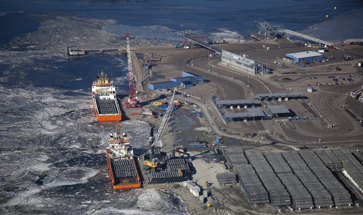 Torudeladu Karskrona sadamas Rootsis esimese Nord Streami torujuhtme ehitamise ajal.