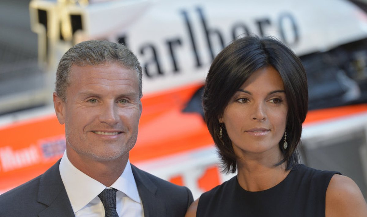 David Coulthard oma naise Karen Minieriga
