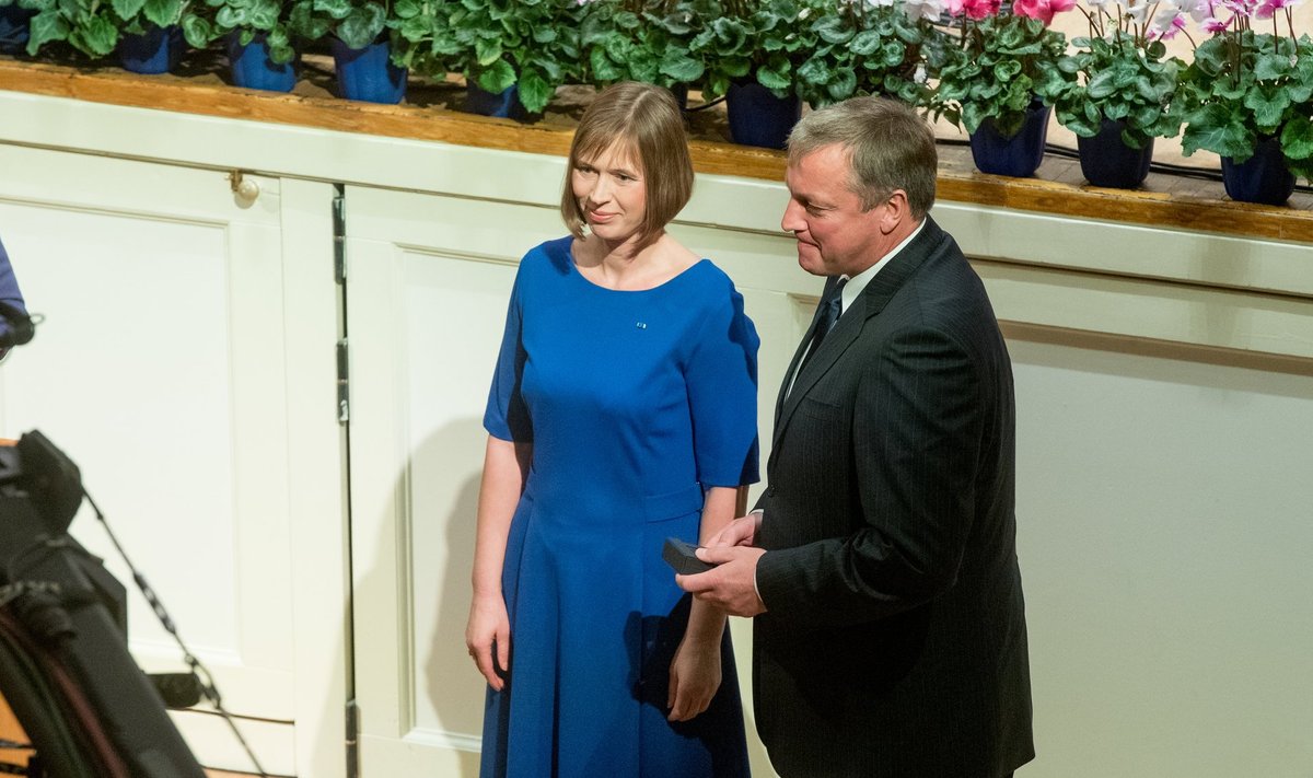 Aasta isa väljakuulutamine. President Kersti Kaljulaid ja Tiit Sokk