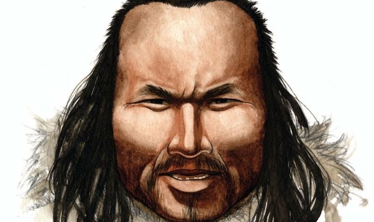 An artist's impression shows "Inuk" who is believed to have lived among the Saqqaq people, the earliest known culture in southern Greenland that lasted from around 2500 BC until about 800 BC. Scientists have sequenced the DNA from four frozen hairs of a Greenlander who died 4,000 years ago in a study they say takes genetic technology into several new realms. Surprisingly, the long-dead man appears to have originated in Siberia and is unrelated to modern Greenlanders, Morten Rasmussen of the University of Copenhagen and colleagues found. REUTERS/Nuka Godfredsen/Handout   (UNITED STATES - Tags: SCI TECH SOCIETY) NO SALES. NO ARCHIVES. FOR EDITORIAL USE ONLY. NOT FOR SALE FOR MARKETING OR ADVERTISING CAMPAIGNS. NO COMMERCIAL USE