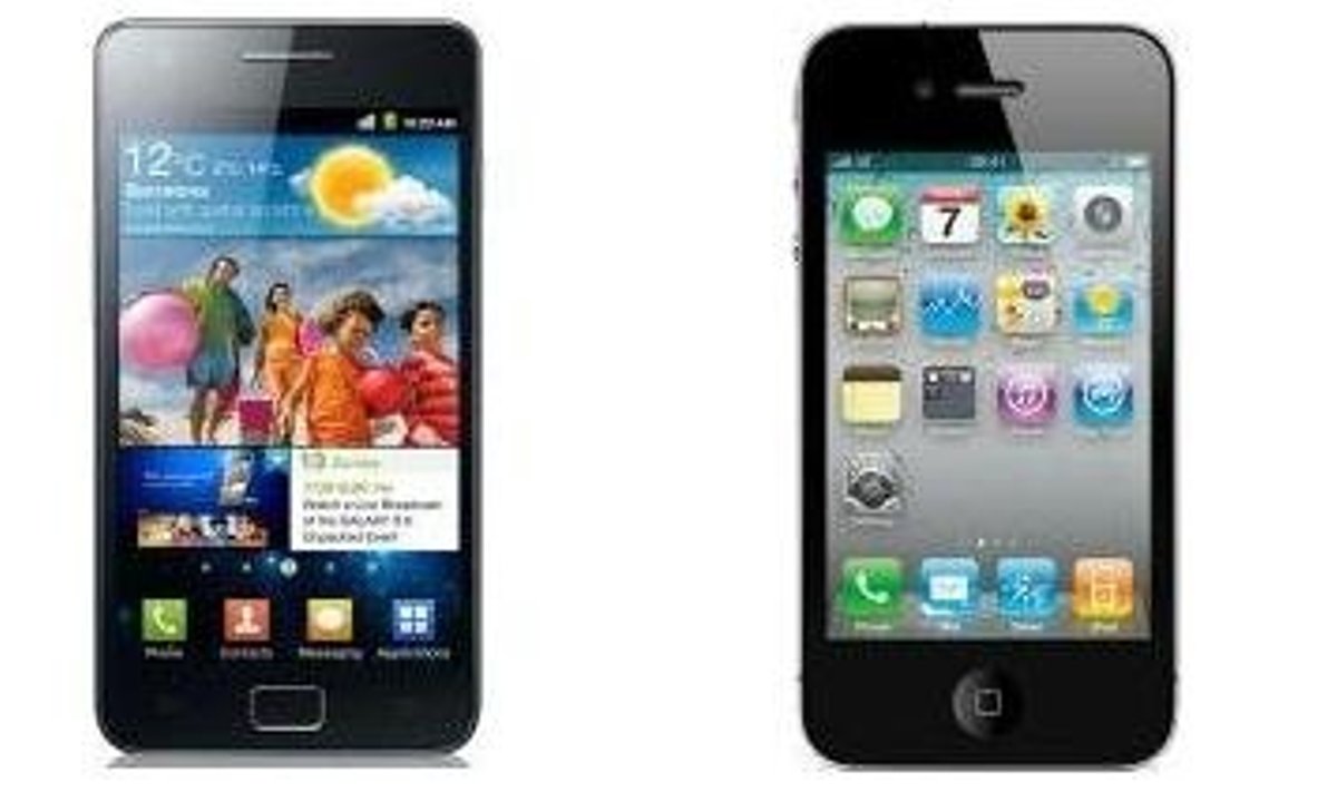 Samsung S2 ja iPhone4, allikas:EMT