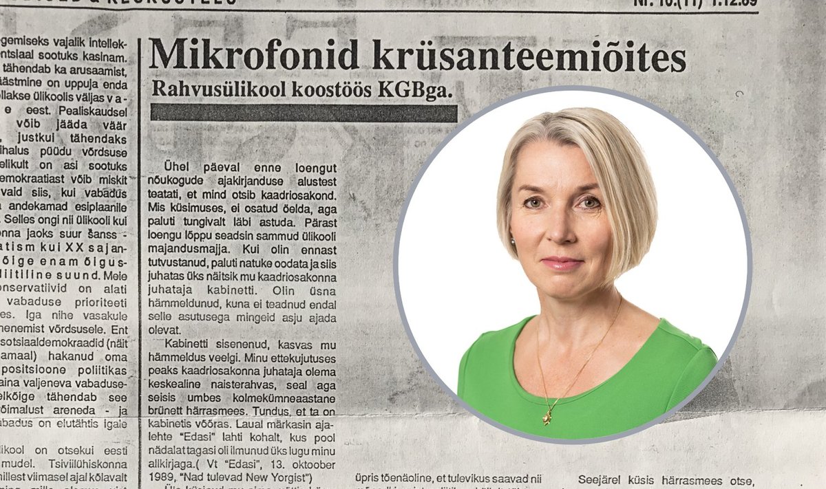 VANA ARTIKKEL: Maris Hellrand (toona veel Maris Lillak) kirjutas juba 1989. aastal Eesti Ekspressis, kuidas KGB teda värvata üritas.