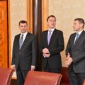 FOTOD ja VIDEO: Ansip viis Michali lahkumisavalduse presidendile ja tutvustas uusi ministreid