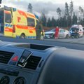 VIDEO ja FOTOD | Tallinna-Tartu maanteel põrkasid kokku kaks sõiduautot, liiklus on häiritud
