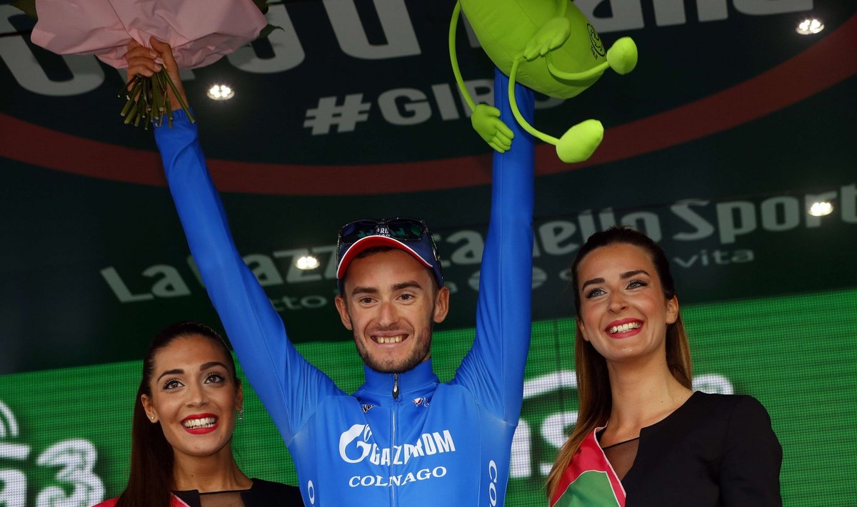 Giro mäkke eraldistardi võitja Aleksander Foliforov