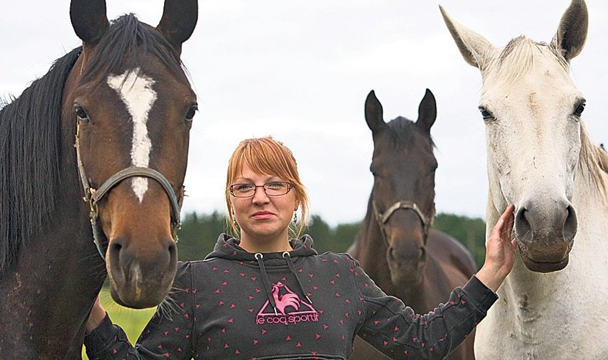 Järvamaa Kutsehariduskeskuse hobusekasvatuse suuna kiitusega lõpetanud Raili Pall kavatseb edasi õppida loomakasvatust ja veterinaariat.