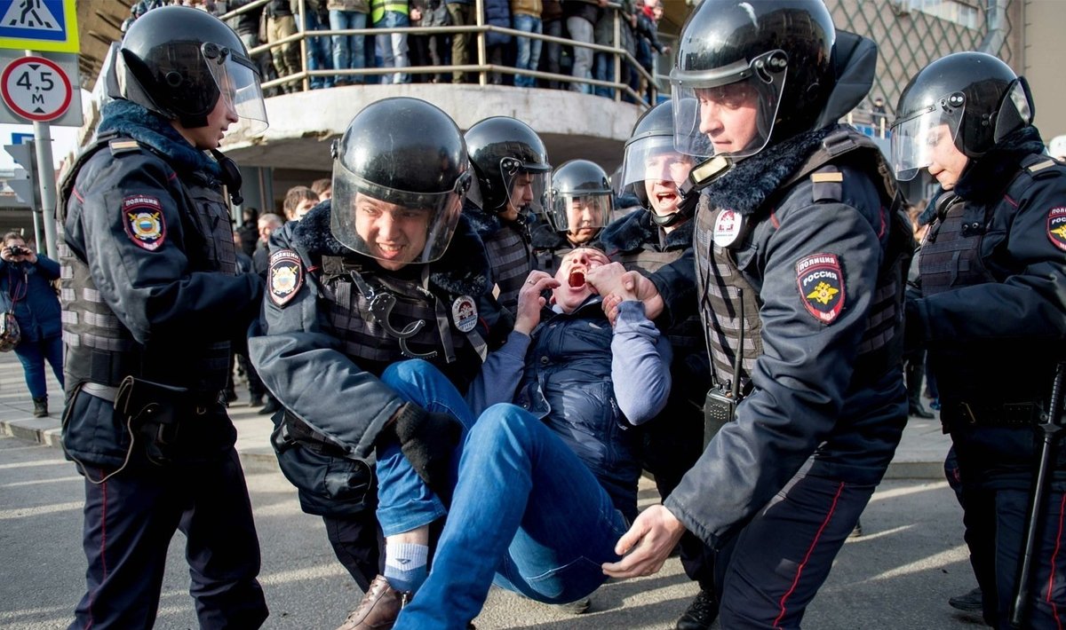 Meeleavaldus Moskvas 2017. aasta 26. märtsil.