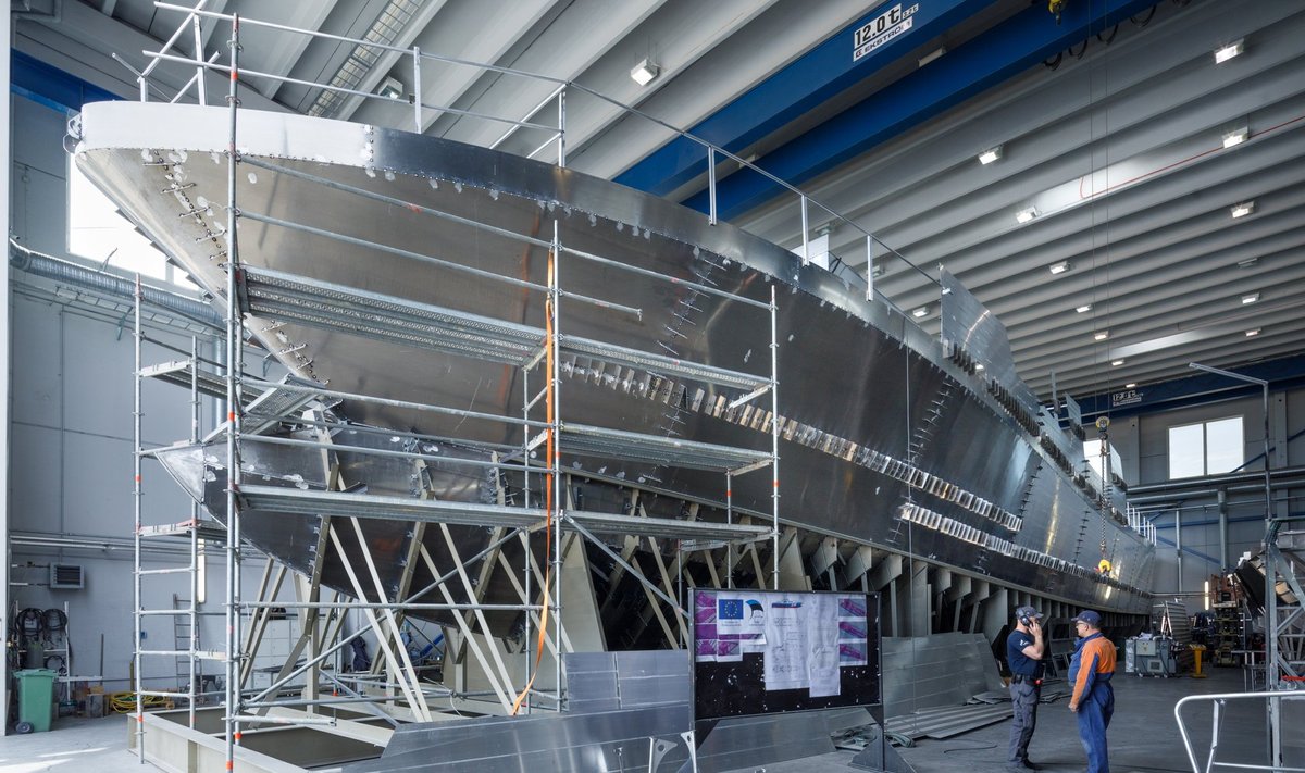 Nasva laevaehitustsehhis valmis ka 45-meetrine alus PPA jaoks.
