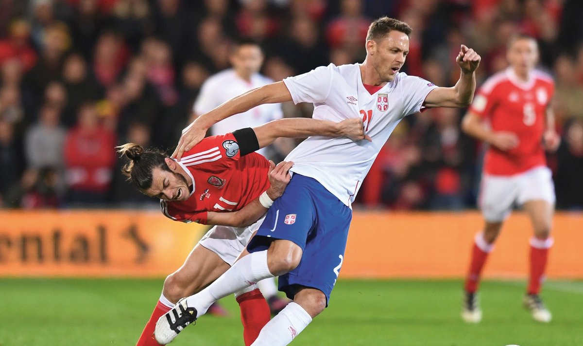 Manchester Unitedi võimas ja tugev poolkaitsja Nemanja Matić hoiab Serbia koondise keskväljal asjad korras.