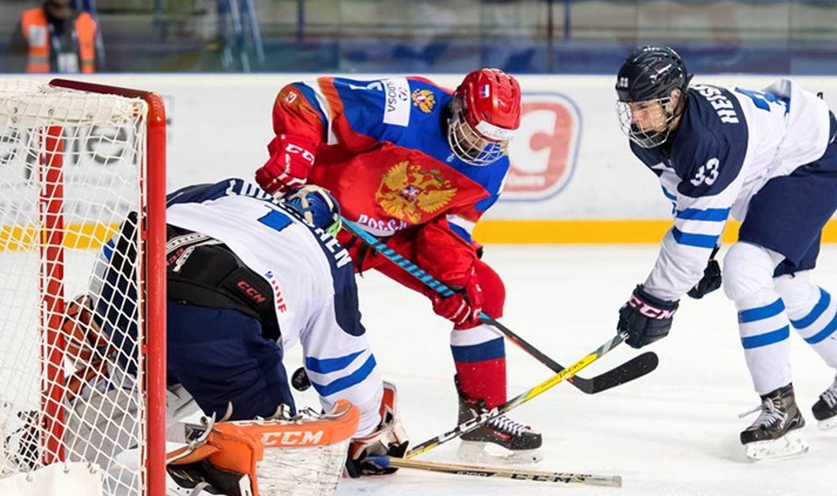 Jäähoki - Venemaa (U18) vs Soome (U-18)