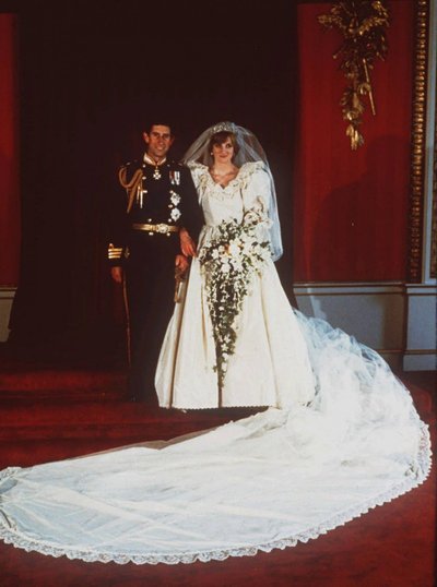 Prints Charles ja printsess Diana pulmapäeval