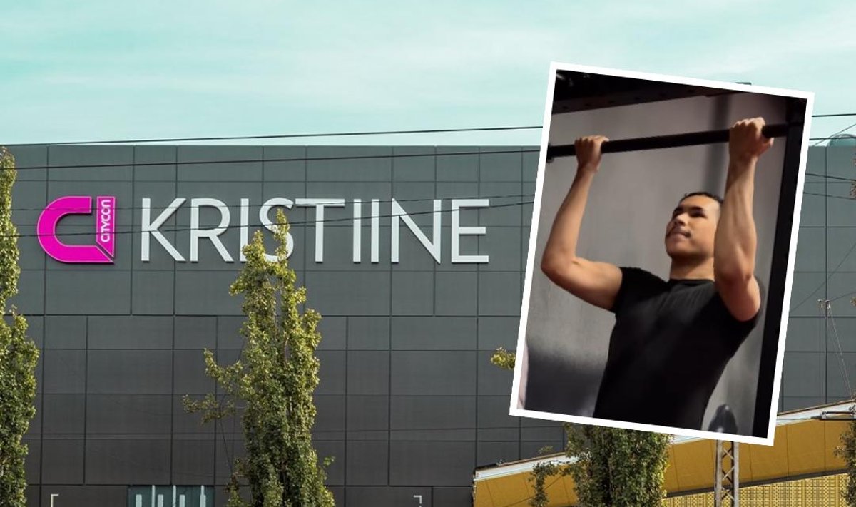 Sebastian enne lõksu jäämist MyFitnessis trenni tegemas.