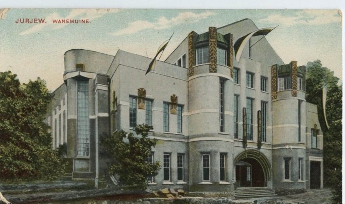 Postkaart Vanemuise teatrist 20. sajandi algusest