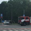 ФОТО | Ехали на вызов: в центре Таллинна столкнулись такси и машина пожарных