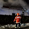 Viljandimaal Karula külas põles lihatööstuse hoone lahtise leegiga