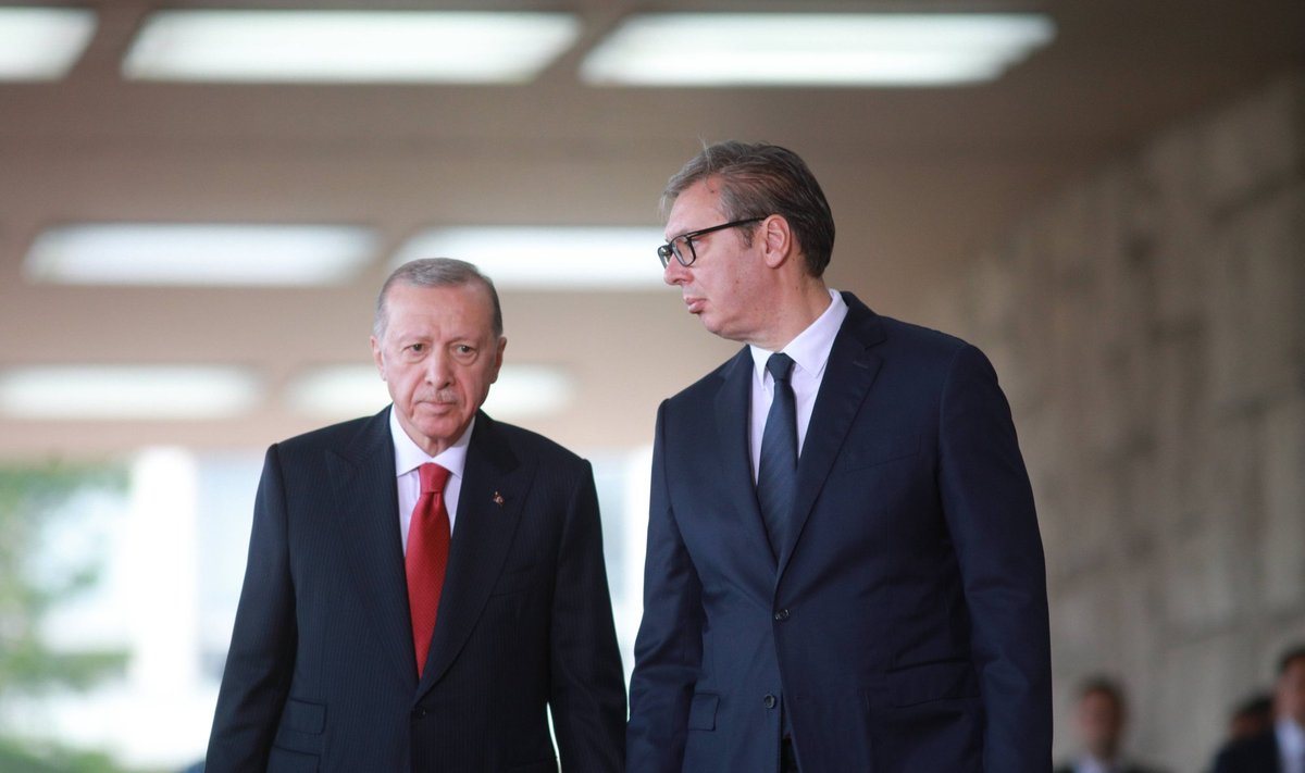 Türgi president Recep Tayyip Erdoğan ja Serbia president Aleksandar Vučić Belgradis