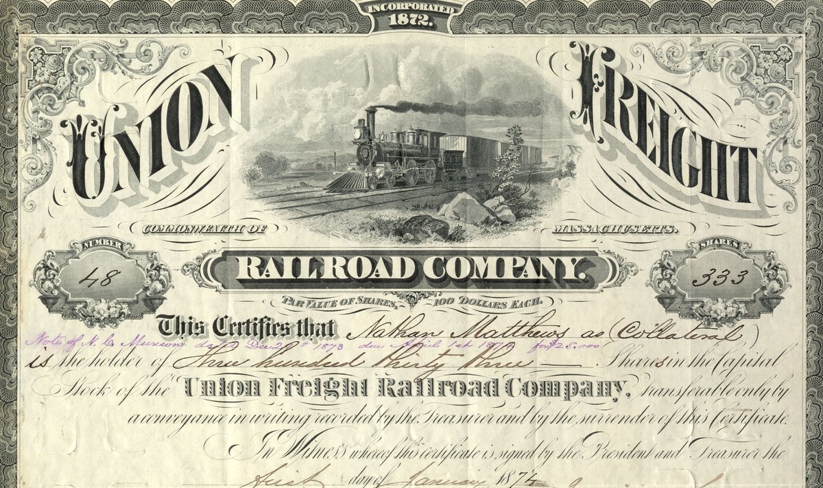 Union Freight Railroadi aktsia