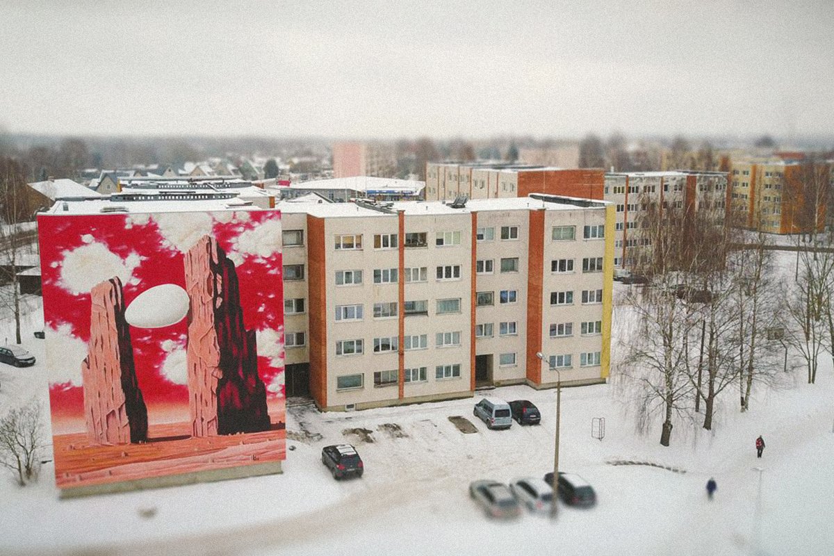 ФОТО | Только посмотрите, что делает с домами в Эстонии этот талантливый  уличный художник. Просто невероятно! - Декор