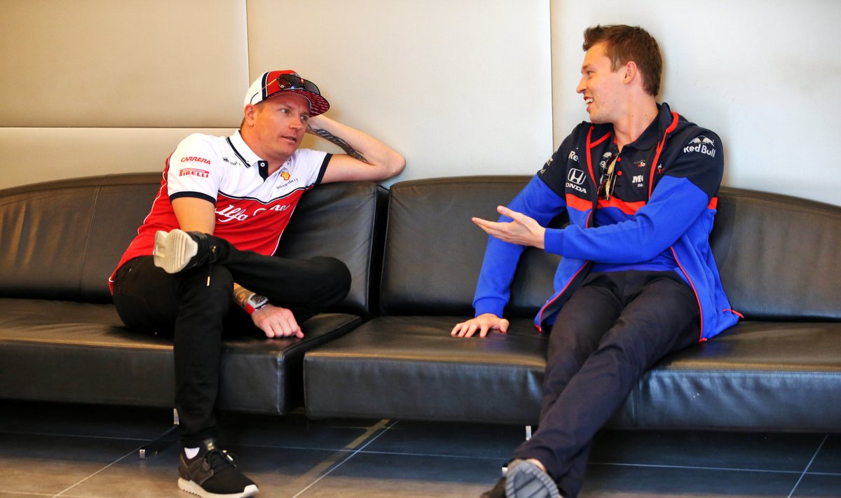 Kimi Räikkönen ja Pierre Gasly (Toro Rosso)