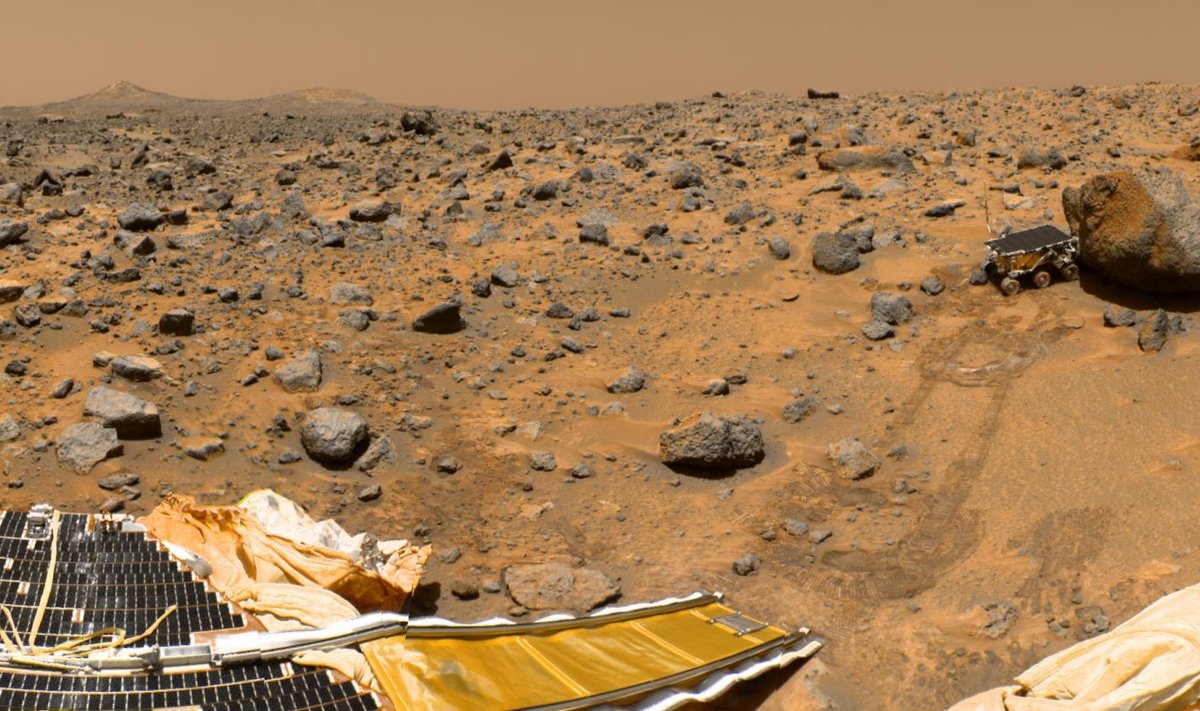 Pisike Sojouner-kulgur askeldas Marsi kivisel pinnal paar kuud 1997. aastal.