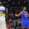 VIDEO | Uskumatu sooritus NBA-s! Oma väljakupoolelt pealeviske sooritanud keskmängija tabas esmakordselt kolmepunktiviske