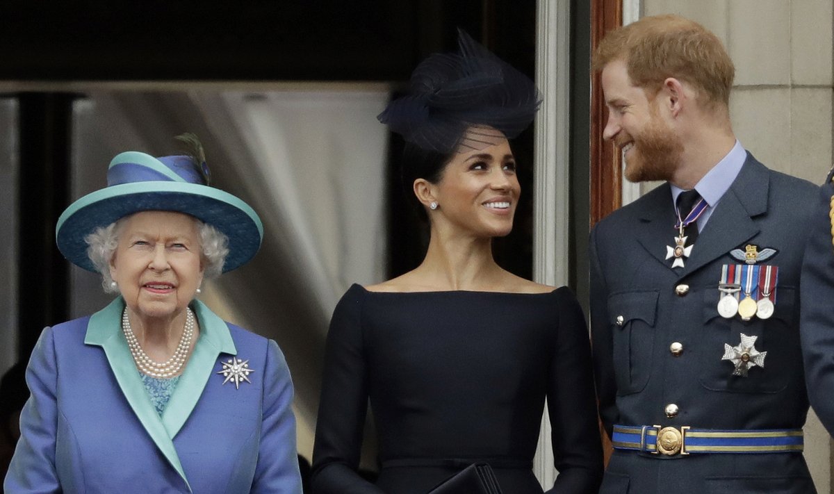 Kuninganna Elizabeth II ning Meghan Markle ja prints Harry aastal 2018