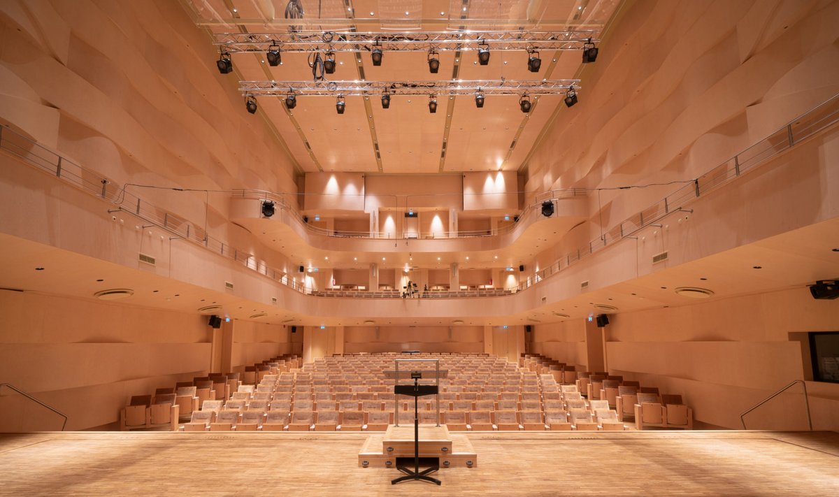 EMTA uue hoonekompleksi juurde kuulub ka tippakustikaga 500-kohaline kontserdisaal.