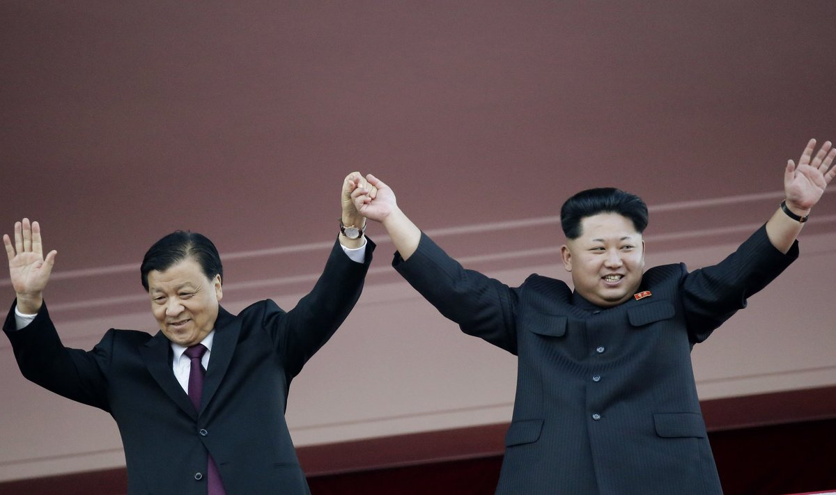 Kim Jong Un ja Hiina kõrge ametnik Liu Yunshan