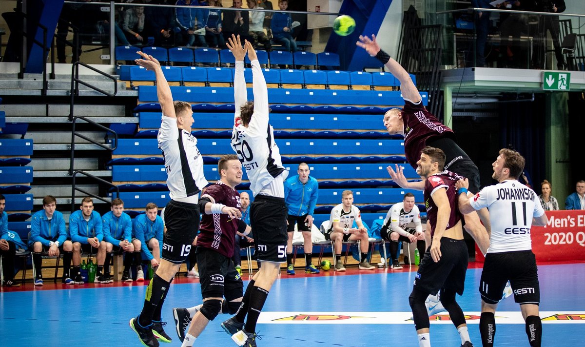 Eesti - Läti eelmine mäng Kalevi spordihallis.