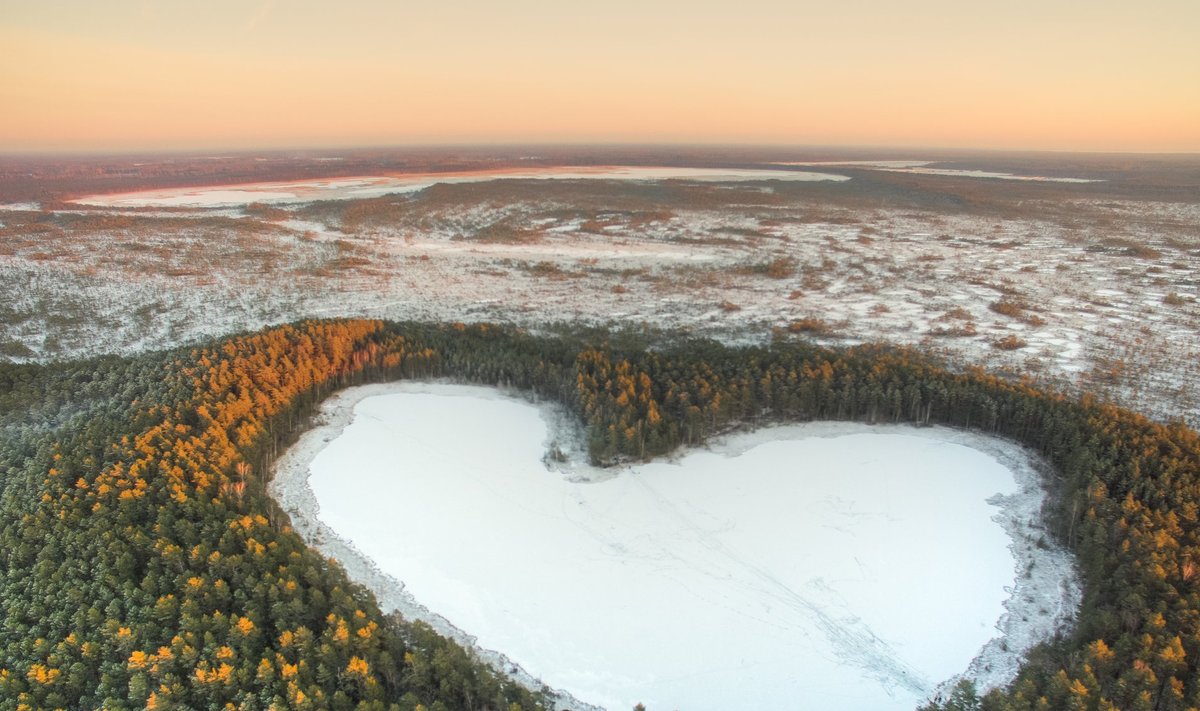 Озеро Парика в Эстонии