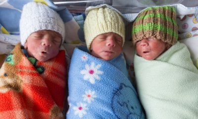 Novembris 2017 sündinud kolmikud Ricardo(vasakult), Michael ja Gabriel.