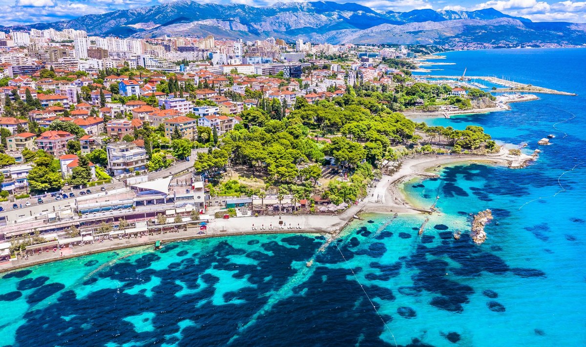 Horvaatia linn Split, kus avaliku korra rikkumisel võib oodata ees mitmesaja eurone trahv.