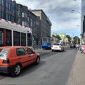 VIDEO | Vabaduse väljakul läks katki tramm, mis peatas trammiliikluse