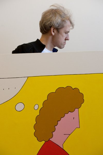 kunstnik Marko Mäetamm oma ateljees
