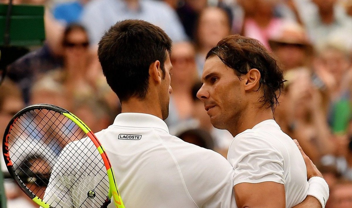 Novak Djokovic ja Rafael Nadal Wimbledonis
