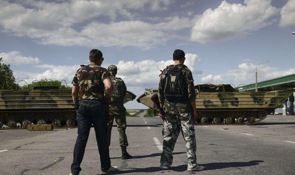 Rühmituse Luganski Rahvavabariik võitlejad mullu suvel Ida-Ukrainas