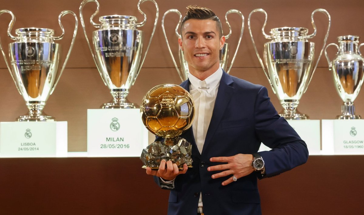 Cristiano Ronaldo oma neljanda Ballon d'Origa