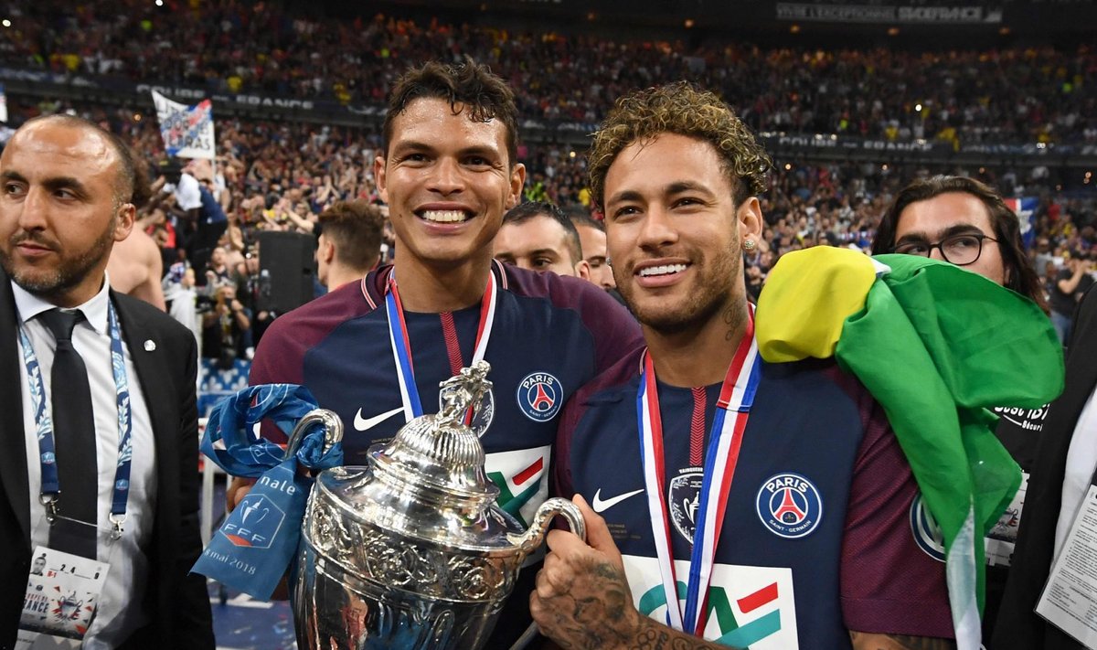 Thiago Silva ja Neymar