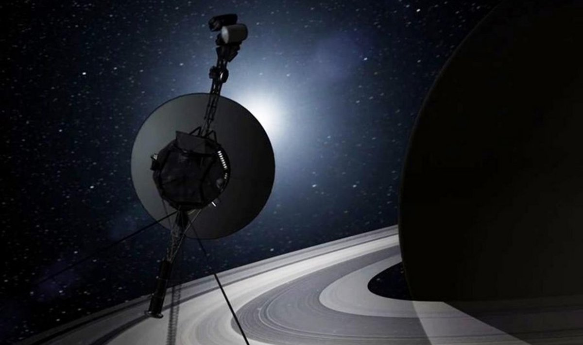 NASA kunstniku nägemus Saturnist mööduvast Voyagerist. Foto: Reuters