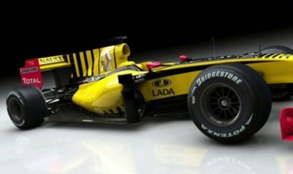 Lada kirjadega Renault' F1 auto
