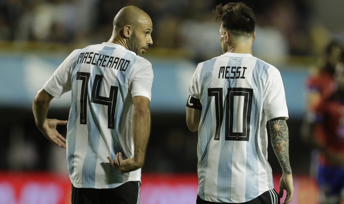  Javier Mascherano ja Lionel Messi 2018. aastal