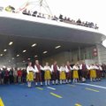 FOTOD: Eesti kaotus, Saksamaa võit: Leedo laevakompanii avas täna Saksamaal uue laevaliini, kus hakkavad sõitma Eestist ära viidud praamid