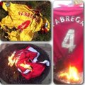 FOTOD: Arsenali fännid põletavad Cesc Fabregase särke