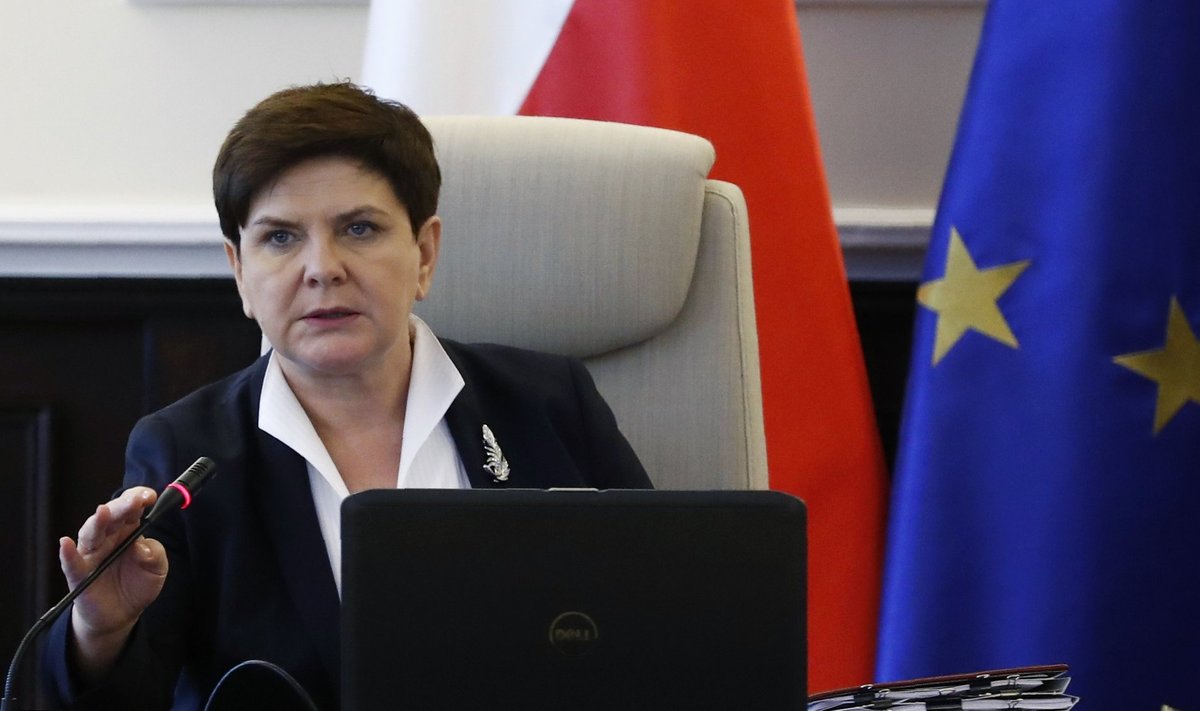 Poland's Prime Minister Beata Szydlo attends a government meeting in Warsaw