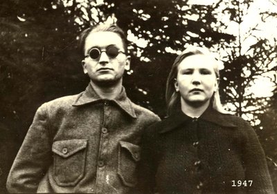 Jaanuse isa ja ema 1947. aastal Lajavangu metskonnas