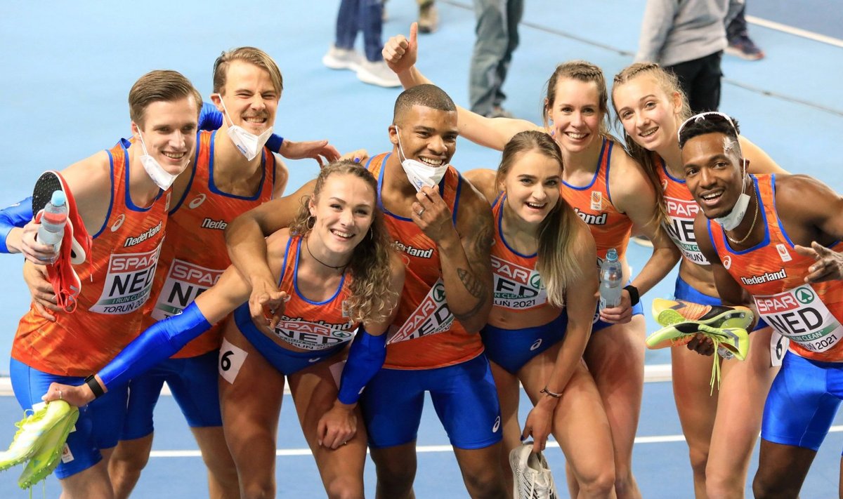 Hollandil läks sportlikult väga hästi, nelja kullaga trooniti medalitabeli tipus, võideti nii meeste kui ka naiste 4 x 400 meetri jooksud, paraku on nüüdseks kaheksa koondislast nakatunud koroonaviirusesse.