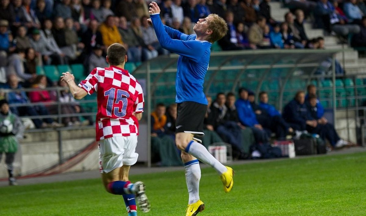 Tarmo Kink mängus Horvaatiaga